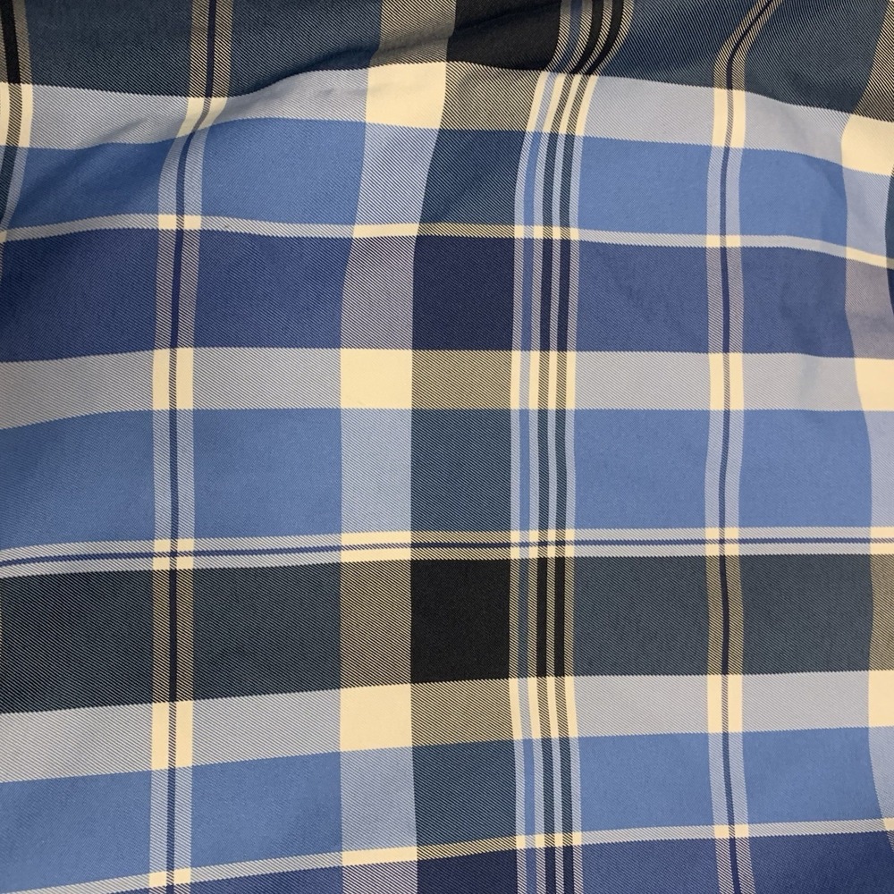 Land's End Swim Trunks Men's Medium 32-33 Blue Plaid Shorts‎ Drawstring - Picture 5 of 8